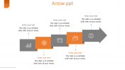 Arrow PPT Growth Model PowerPoint Template Presentation
