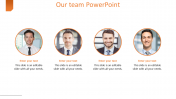 Simple Our Team PowerPoint Template For Presentation