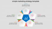 Simple Marketing Strategy Template With Five Nodes