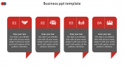 Business PPT Template Text Box Model for Presentation