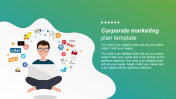 Download Corporate Marketing Plan Template Slide