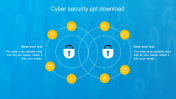 Best Cyber Security PPT Download In Circle Model Slide