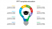 Customized PPT Template Education With Eight Nodes