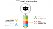 Our Predesigned PPT Template Education-Pencil Model