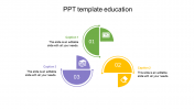 Amazing PPT Template Education Slide Design-Three Node