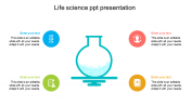 Stunning Life Science PPT Presentation Template-Four Node