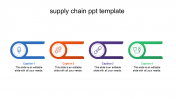 Simple Supply Chain PPT Template Presentation-4 Node