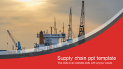 Editable Multicolor Supply Chain PPT Template Title Slide