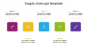 Best Supply Chain PPT Template Design With Five Node