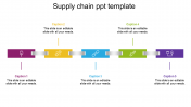 Editable Supply Chain PPT Template Presentation-Five node