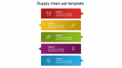 Use Supply Chain PPT Template Presentation With Five Nodes