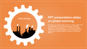 Use PPT Presentation Slides On Global Warming-One Node