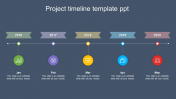 Creative Project Timeline Template PPT With Background