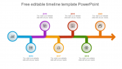 Free Editable Timeline PowerPoint Template & Google Slides