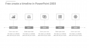 Simple Free Create a Timeline in PowerPoint 2003 Template 