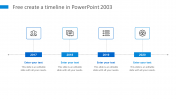 Modern Free Editable Timeline For PowerPoint Presentation