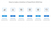 Use How To Make A Timeline In PowerPoint Model 2016 Free