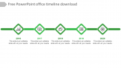 Free PowerPoint Office Timeline Download Template