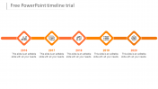 Free PowerPoint Timeline Trial-Five Node