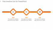 Free Timeline Icon For PowerPoint-Three Node