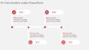 Free Timeline Maker PowerPoint Template-Horizontal Timeline