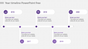 Stunning Year Timeline PowerPoint Free Download