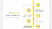 Free Timeline Visual PowerPoint Template For Presentation