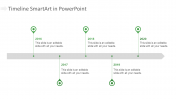 Stunning Timeline SmartArt In PowerPoint Presentation