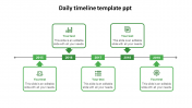 Our Predesigned Daily Timeline Template PPT