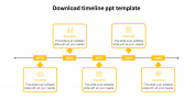 Download Timeline PPT Template Presentation 5-Node