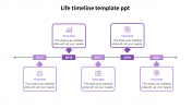 Informative Life Timeline Template PPT Presentation Diagram