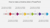 How To Make A Timeline Slide In PowerPoint-Arrow Design