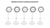 Editable Timeline Template PowerPoint Slides Template