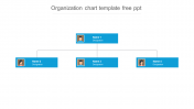 Get Organization Chart Template Free PPT-Four Node