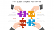 Get Free Puzzle Template PowerPoint Presentation