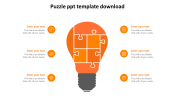 Creative Puzzle PPT Template Download Slide Design