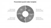 Use Google Presentation Puzzle Maker Template Grey Color