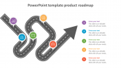 Multicolor PowerPoint Template Product Roadmap Model
