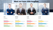 Meet our Team Slide Template For Your Presentation