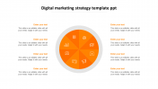 Attractive Digital Marketing Strategy Template PPT Slide
