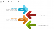 Attractive PowerPoint Arrows Download With Four Node