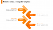 Attractive Timeline Arrow PowerPoint Template Design