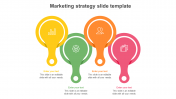  Predesigned Multicolor Marketing Strategy Slide Template