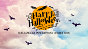 Cloud Design Halloween PowerPoint Animation Template