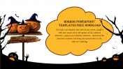 Cloud Model Horror PowerPoint Templates Free Download