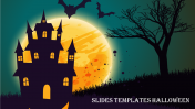 Google Slides Templates Halloween With Evil Creepy Castle