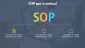 Awesome SOP PPT Download Slide Template Design-3 Node