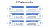 Our Predesigned SOP PPT Presentation Design-Six Node