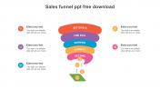 Multicolor Sales Funnel PPT Free Download