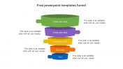 Free PowerPoint Templates Funnel Designs-Five Node